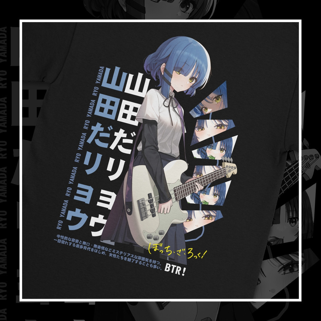 Kaos Anime Bocchi The Rock Ryo Yamada