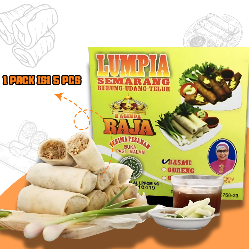 

Lumpia Baginda Raja Premium Khas Unggara Semarang Frozen
