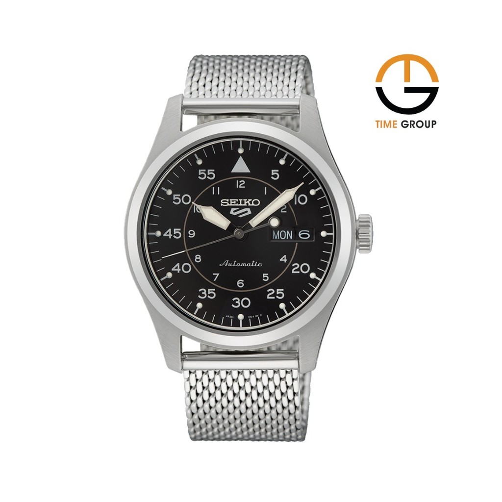 JAM TANGAN PRIA SEIKO 5 SPORTS SRPH23 SRPH23K1 AUTOMATIC BLACK DIAL STAINLESS STRAP ORIGINAL