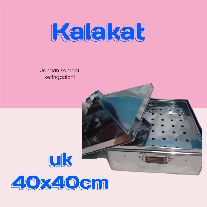 JAMIN MURAH Kalakat/kukusan dimsum/kukusan kue stainless uk 40x40(BISA LANGSUNG ORDER)