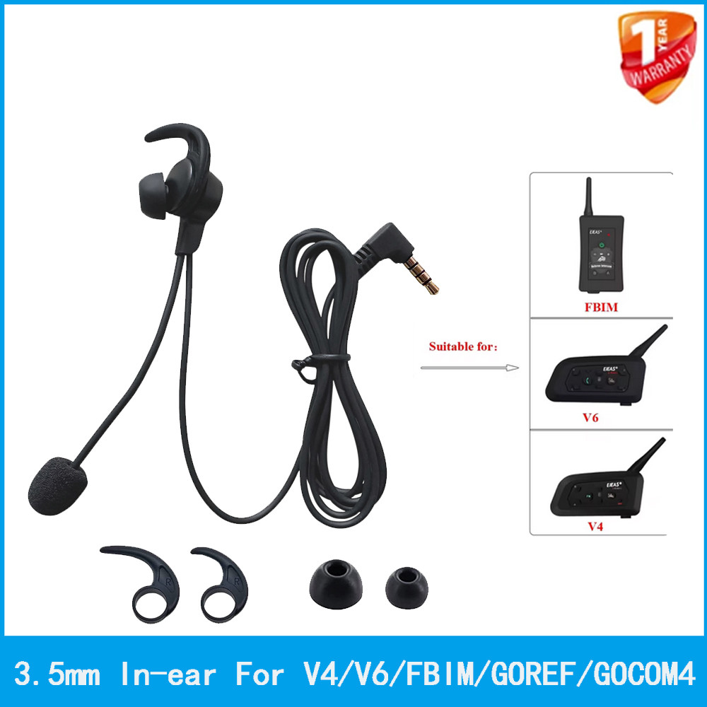 1/2/3Pcs 3.5mm Interface HIFI Referee In-ear Earphones for Goref FBIM V4C V6C V6 pro Referee Interco