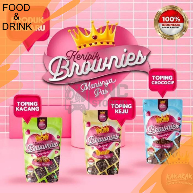 

Makanan - Keripik Brownies Makanan Ringan 60gr