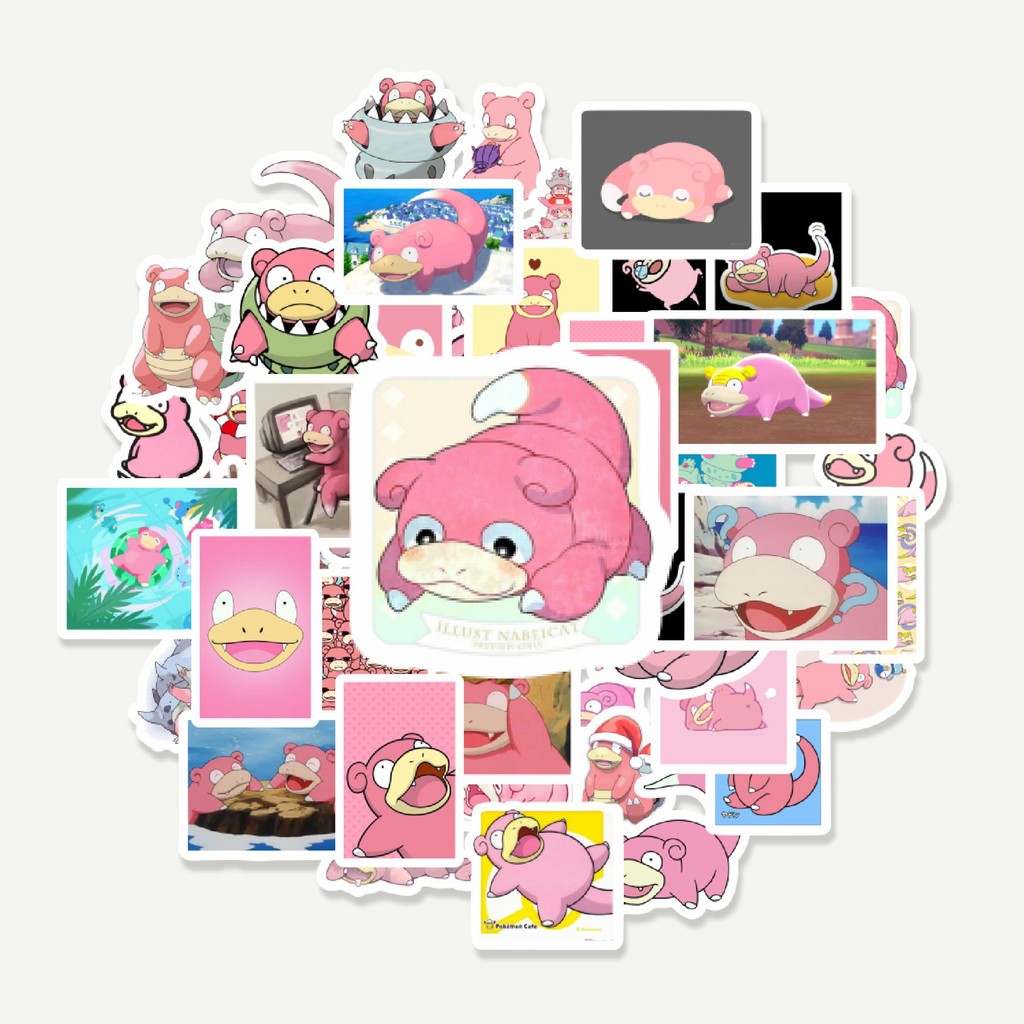 

Sticker Pack Stiker Kartun Pokemon Slowpoke | Sticker TUMBLR | Stiker LAPTOP KOPER HELM