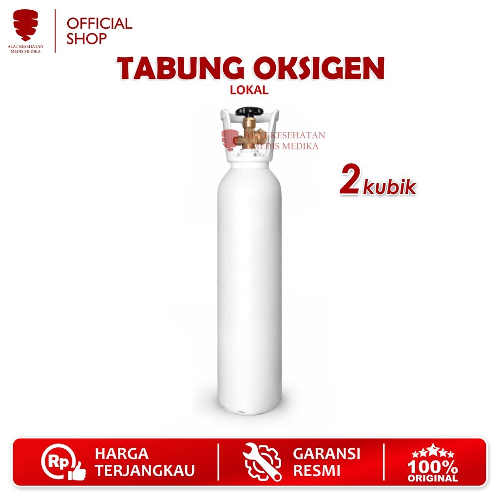 Tabung Oksigen 2 M3 Oxigen Oxygen Alat Bantu Pernafasan Medis Nisson