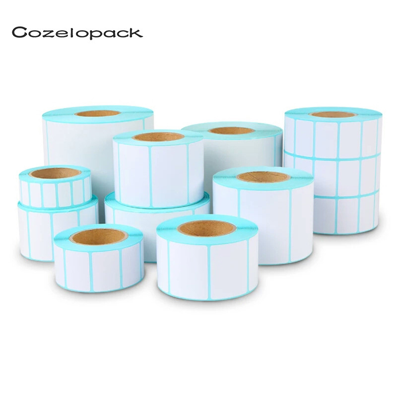 

19 sizes Label stickers barcode Sticker label for Zebra Paper Adhesive Sticker Supermarket Blank sticker