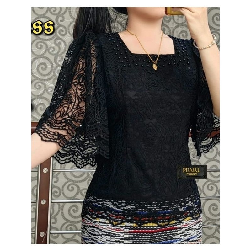 VK   MF SHOOPY BLUS RENDA MODEL TERBARU/ATASAN WANITA SEMI RENDA