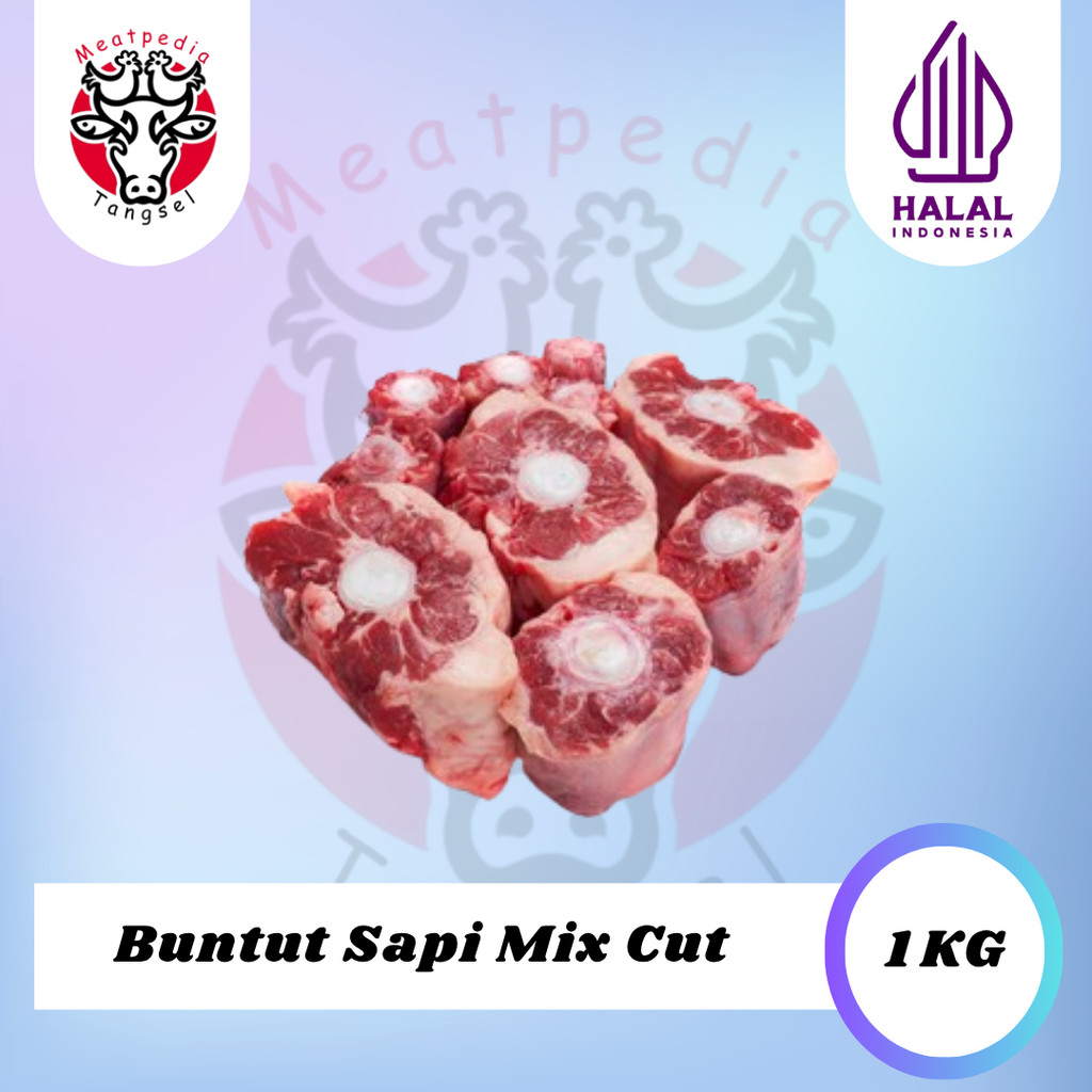 

Buntut Sapi Impot Mix Cut - Oxtail Mix Cut 1kg