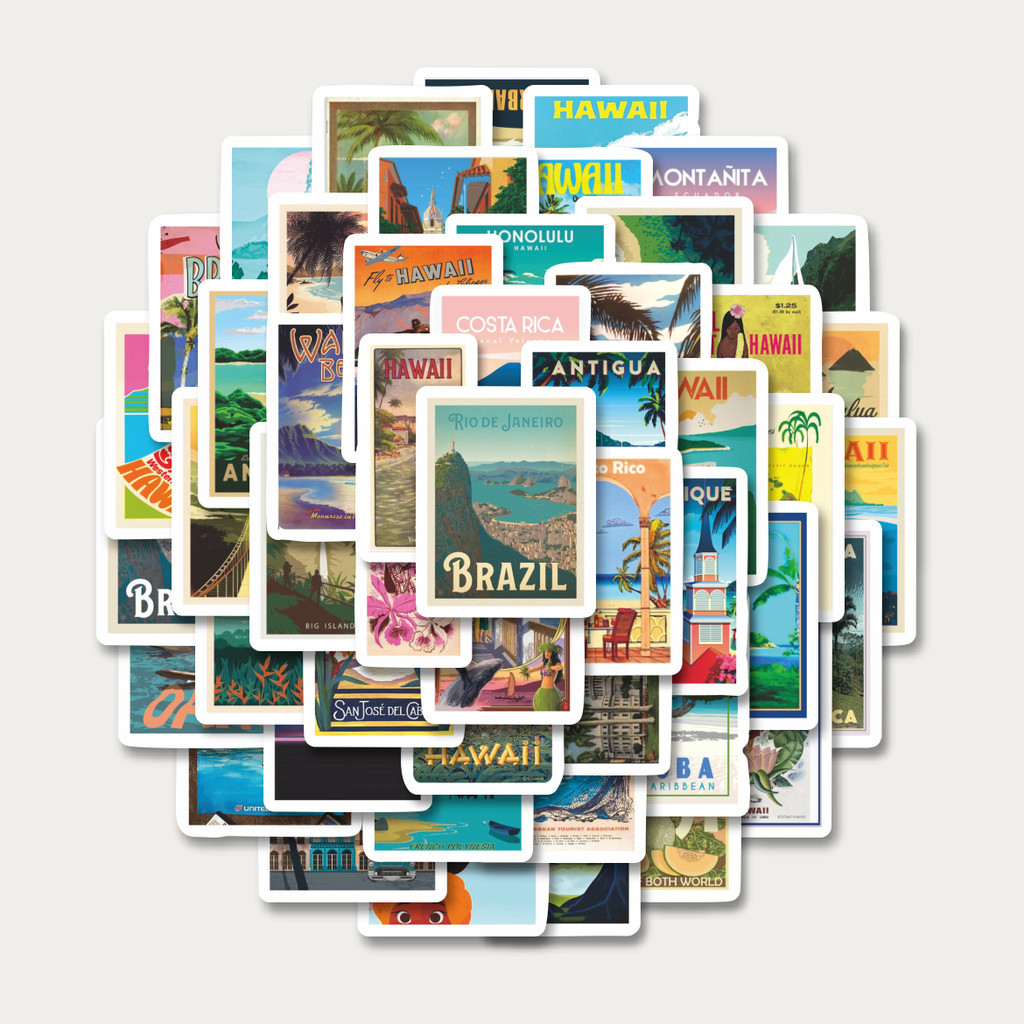 

Sticker Pack Stiker Poster HAWAII ARUBA BROOKLYN SAN FRANCISCO | Sticker TUMBLR | Stiker LAPTOP KOPER HELM