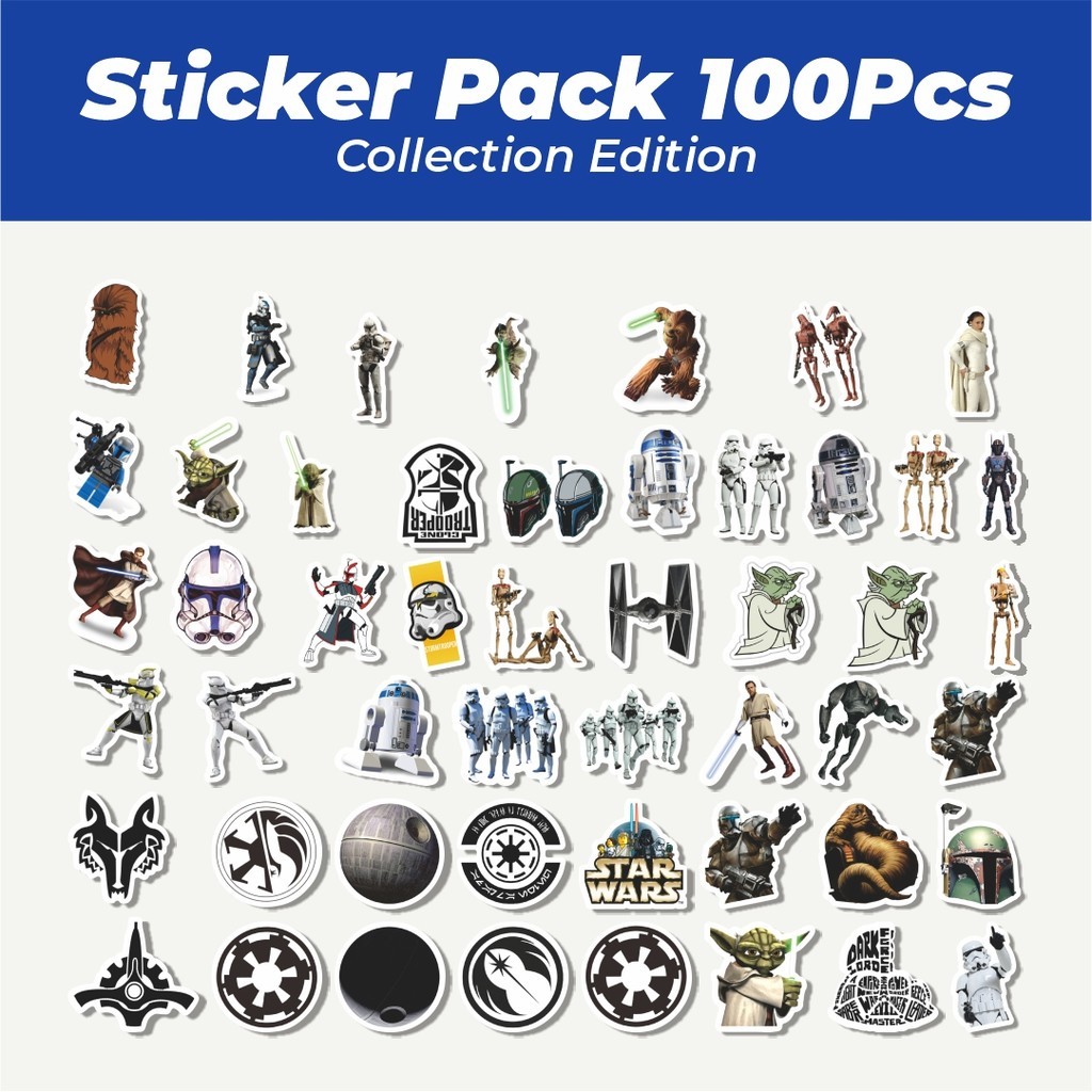 

Hot Stiker Kartun Star Wars The Clone Wars Lucu Anti Air Stikers Berperekat Waterproof Sticker Decal Buat Motor Helm Buku Journal Koper Casing HP Laptop Botol Minum