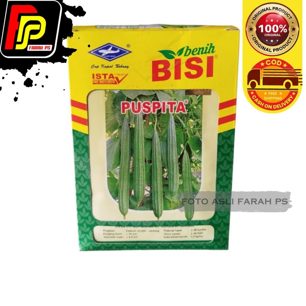 Gambas Oyong Puspita F1 10 gram - Gambas Puspita F1 10 gram BISI Cap Kapal Terbang