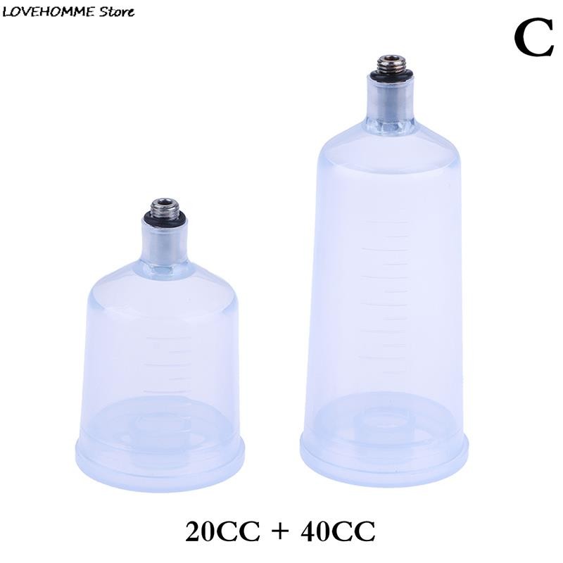 

Airbrush Plastic Clear Cup Of Spray Gun 20CC 40CC Air Brush Pen Repleceable Accessories For Painting