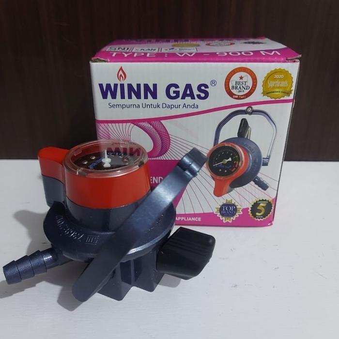 REGURATOR GAS WINNGAS W900M PAKET SELANG FLEXIBLE - Regurator aja