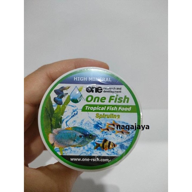 makanan ikan pelet ikan one fish tropical spirulina makanan ikan kecil aksesoris aquarium
