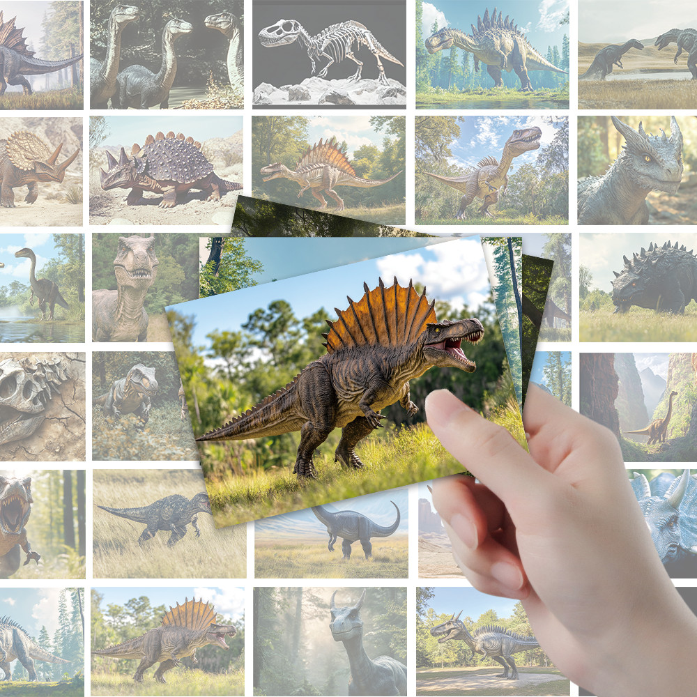 

32pcs, Dinosaur Exploration Postcards, greeting cards, DIY postcards, decorations, suitable for collection and gifting