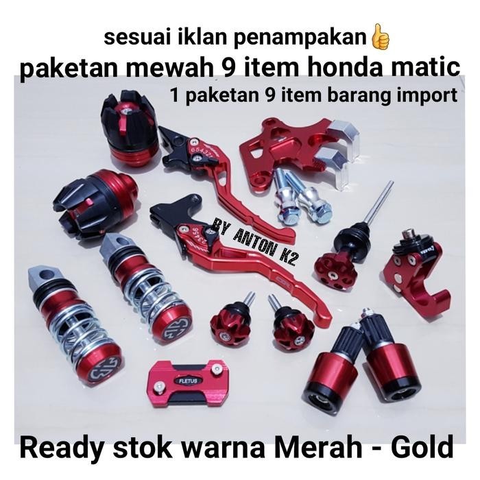 JALU BANDUL UJUNG STANG P9 VARIASI MOTOR BEAT-STREET-VARIO 110 125 150 - Gold, BEAT STREET