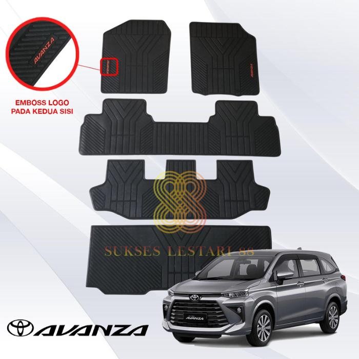 Karpet Mobil Toyota All New Avanza / Veloz 2022 - 2025 - Logo Hitam, Avanza