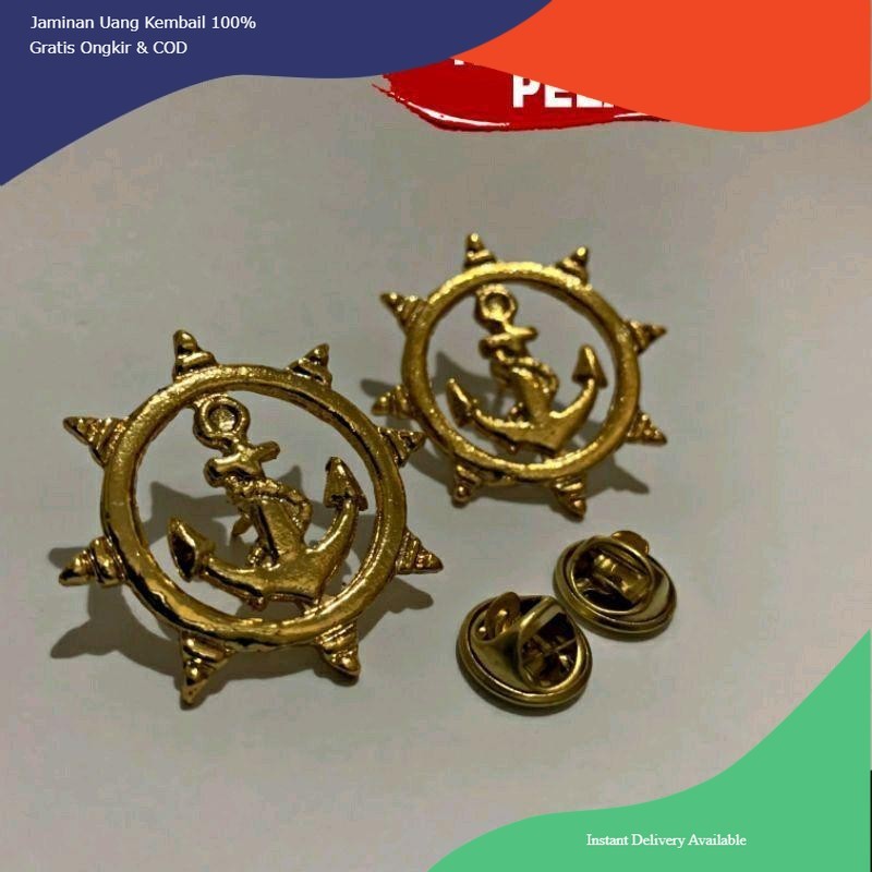Pin Krah Pelayaran - Kopsteken Pelayaran - Pin Krah Jangkar Pelayaran