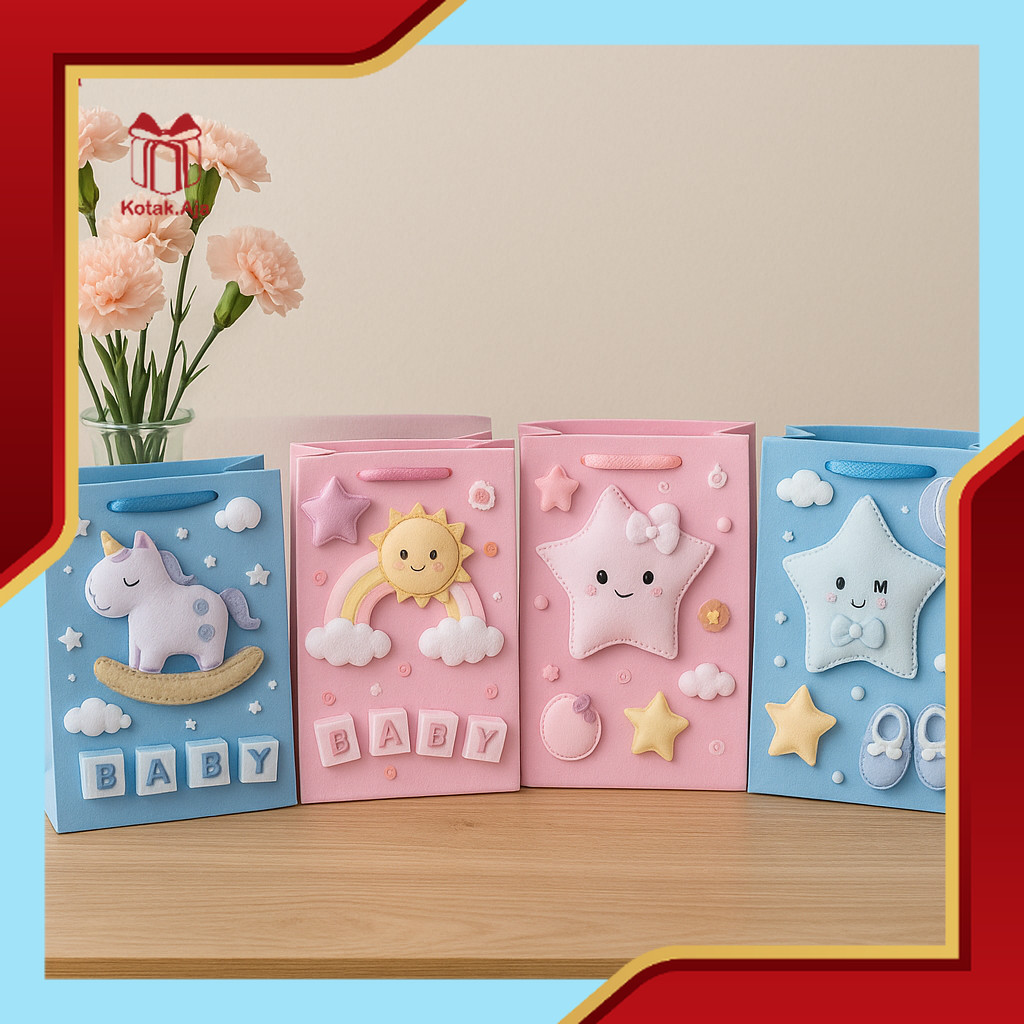 

Paper Bag Baby Boy / Paper Bag Baby Girl / Goodiebag Baby Boy / Goodiebag Baby Girl I AL01B1-AL03C1