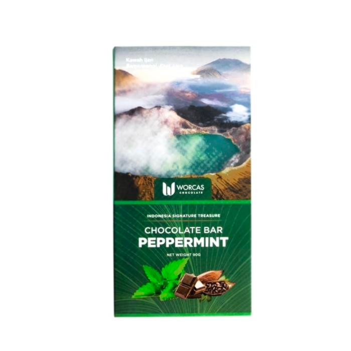

Worcas chocolate bar peppermint 90gr