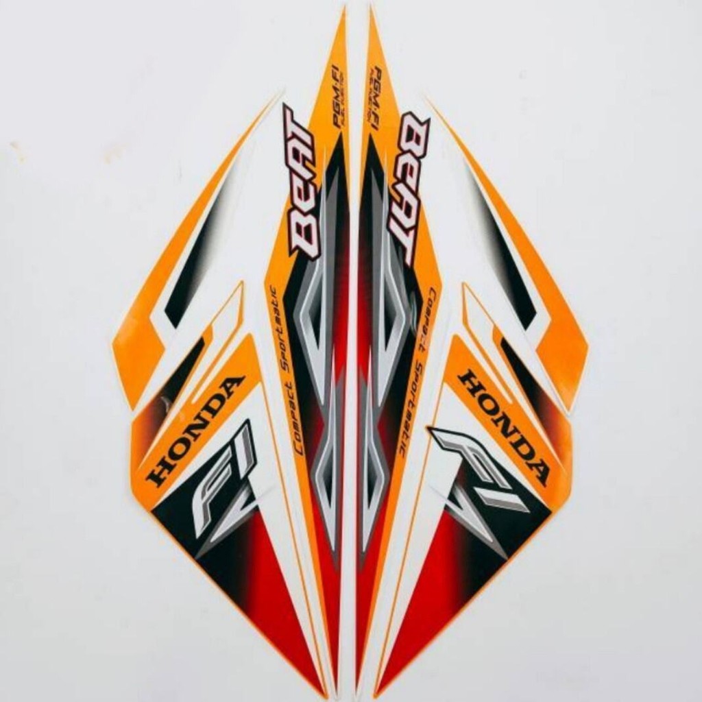 Striping Ori body Honda Beat 2014 fi stiker bodi bawaan original beat combi fi