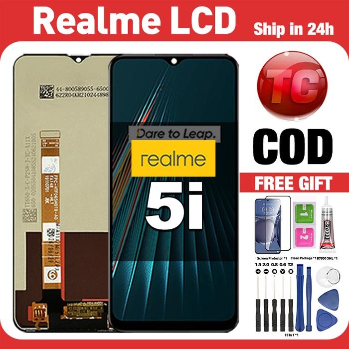 Original Lcd Realme 5i fullset ori asli Layar hp touchscreen Sentuh Versi Tinggi COD - LCD REALME 5i