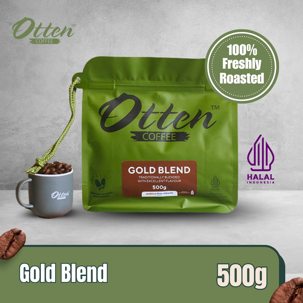 

Ready Kopi Gold Blend - 500gr - Commercial Blend - Biji / Bubuk Otten Coffee ROASTED BEANS