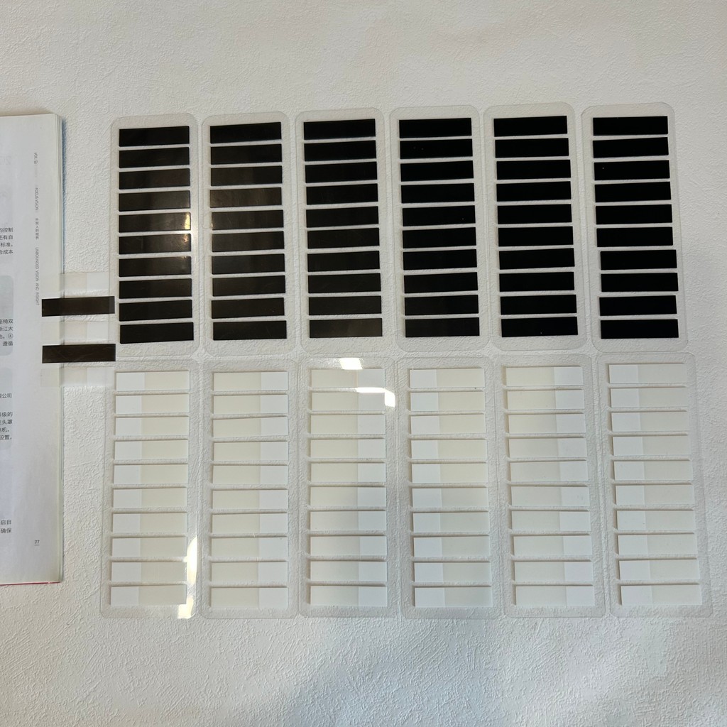 

12Packs 2400 Pcs Color Stickers Notes Transparent Self-Adhesive Index Tabs Flags Sticky Note Stationery School Office Supplies