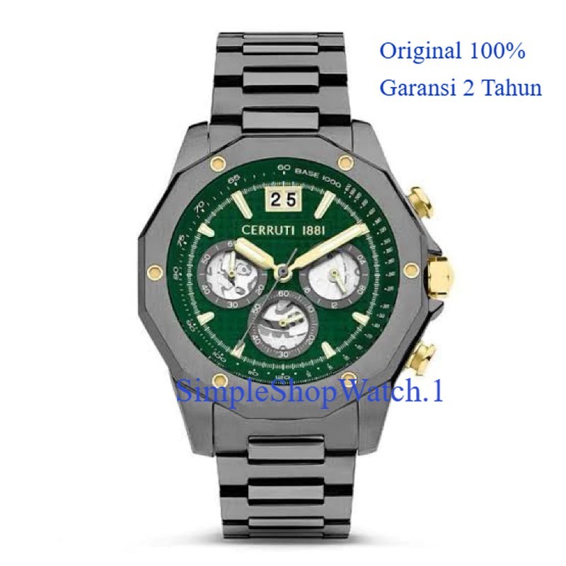 Original 100% Jam Tangan Pria CERRUTI CIWGI2207403 Molveno Garansi Resmi 2 tahun
