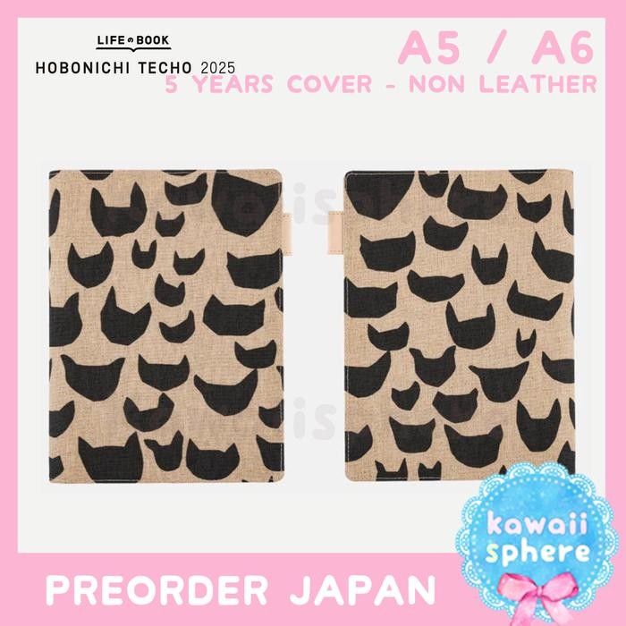 

READY Cover Hobonichi 5-Year Techo | Size A5 / A6 | Hobonichi 2025 | Preorder Handcarry Jepang - Anone-Anone, A6