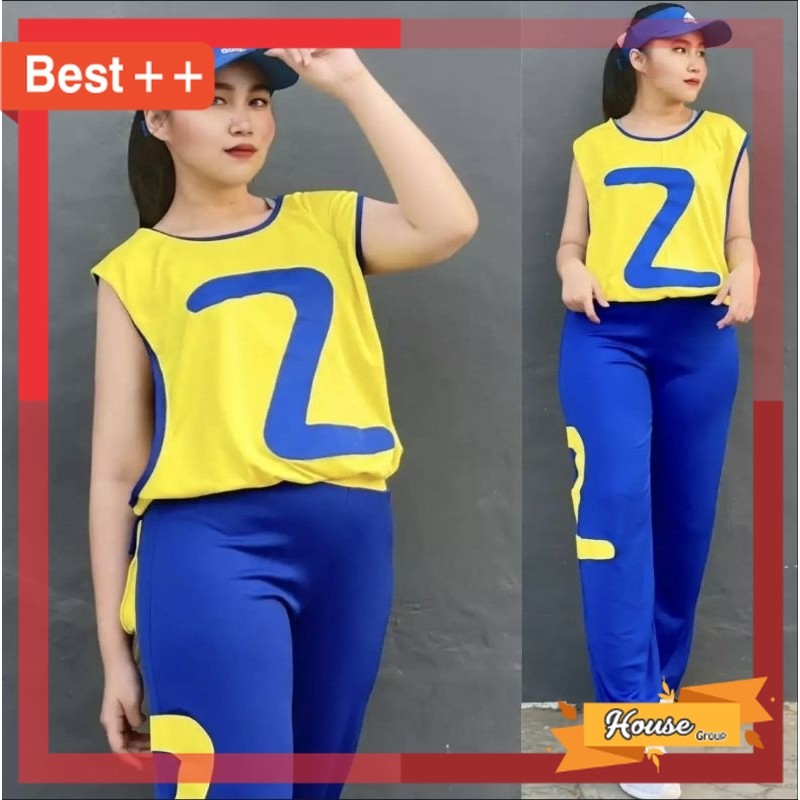 Termurah Baju Olahraga Keren Premium Bahan Bagus / setelan olahraga wanita/setelan senam wanita/sete