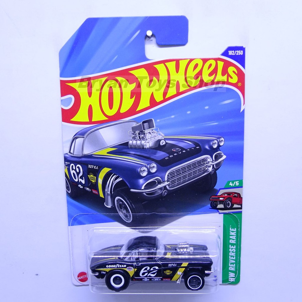 HOT WHEELS SUPER TREASURE HUNT 62 CORVETTE GASSER BAN KARET