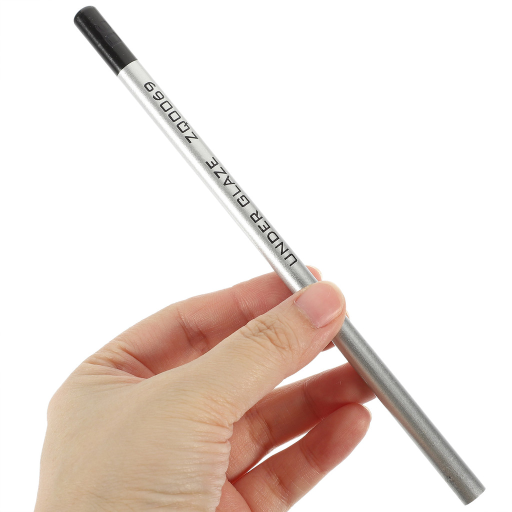 

2 Pcs Glaze Pencil Drawing Pencils for Artists China Ceramic Lead Decorate Underglaze Ceramics Black Wood Sketching