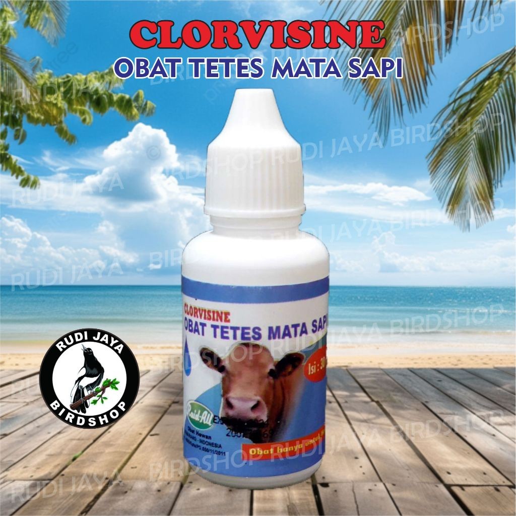 CLORVISINE CLOR VISINE CLORVISIN OBAT TETES MATA 30 ML RAID-ALL HEWAN SAKIT AREA MATA BERAIR BENGKAK