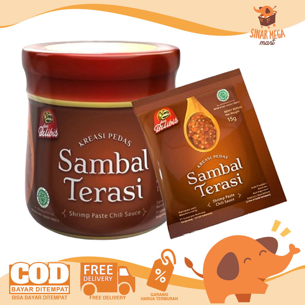 

DUA BELIBIS Sambal Terasi Pedas Gurih Murah