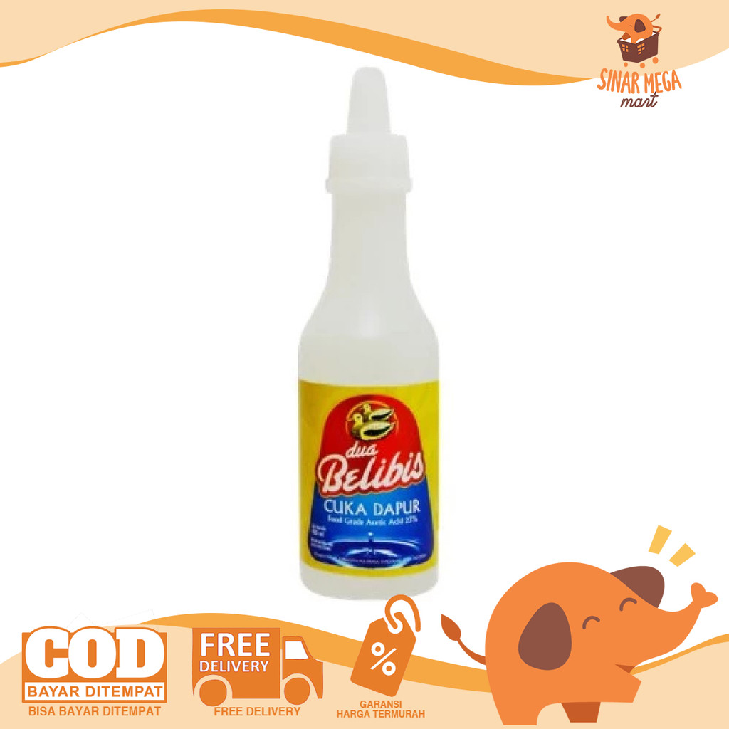 

DUA BELIBIS Cuka Dapur 150ml Kemasan Botol Asam Segar