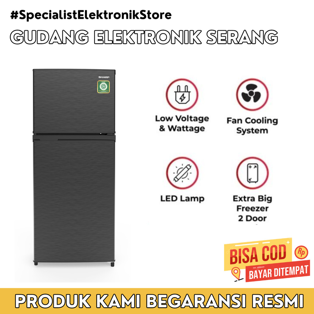 KULKAS SHARP 2 PINTU - SJ-316MNHS