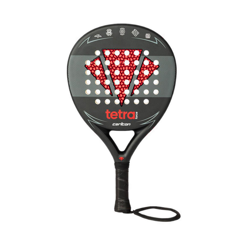 NEW Carlton Tetra Force Unisex Padel Racket - Black/Red