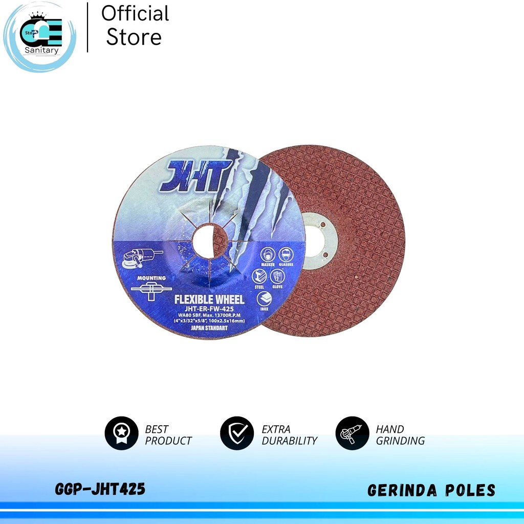 ots Gerinda Poles 4 Inch JHT / Mata Gerinda Poles JHT / Batu Gerinda Poles