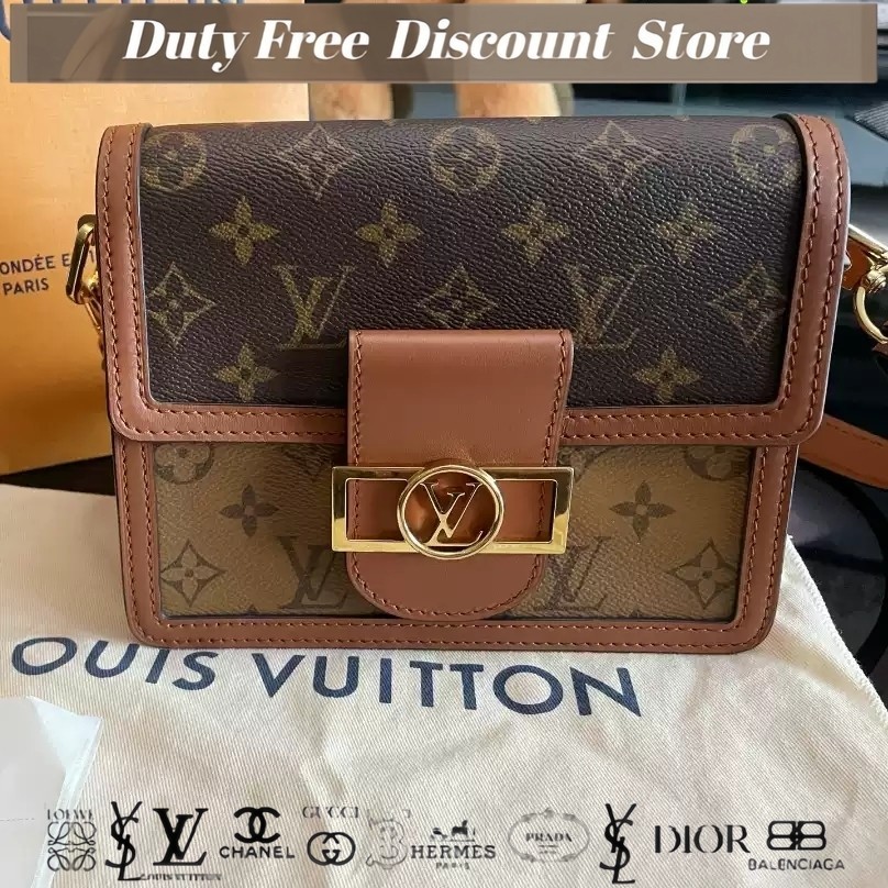 (M44580) Louis Vuitton Daphne / Tas Messenger / Tas Bahu Kewajiban / Tas Perjalanan Wanita Garansi D