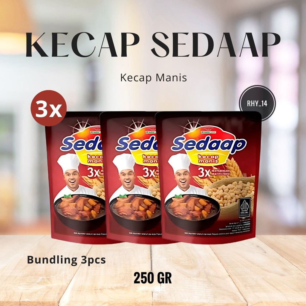 

Kecap Manis Sedaap 250 gram ( 3 PCS ) Murah