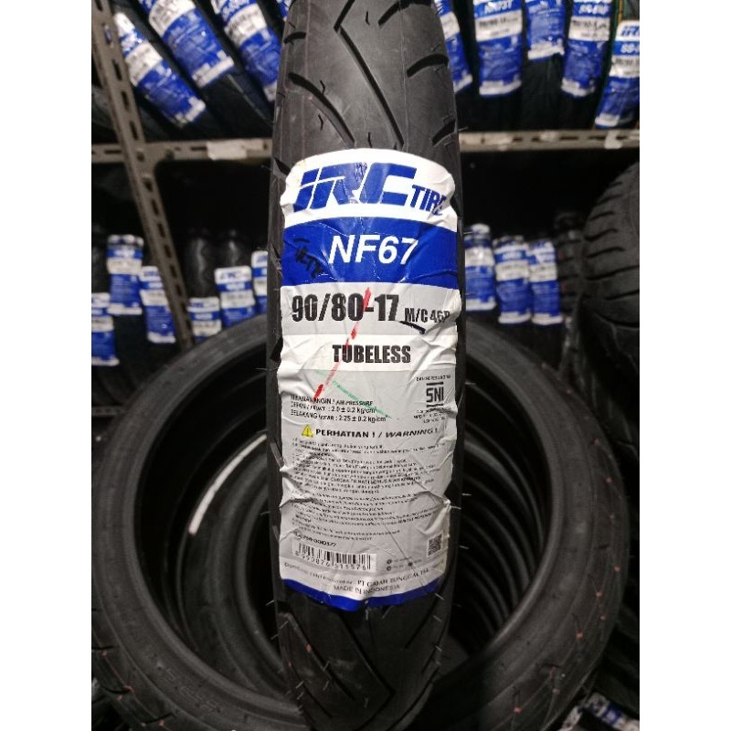 IRC 90/80-17 NF67 BAN LUAR IRC TUBELESS RING 17