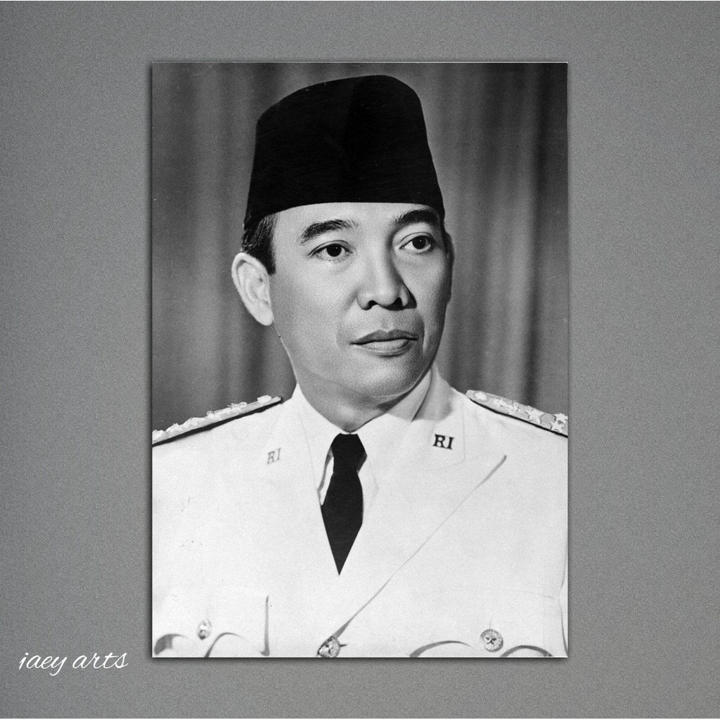 Poster Ir. Soekarno ukuran A4 Poster Pahlawan