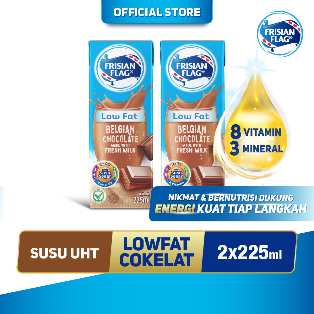 

Frisian Flag Low Fat Belgian Chocolate 225ml x2
