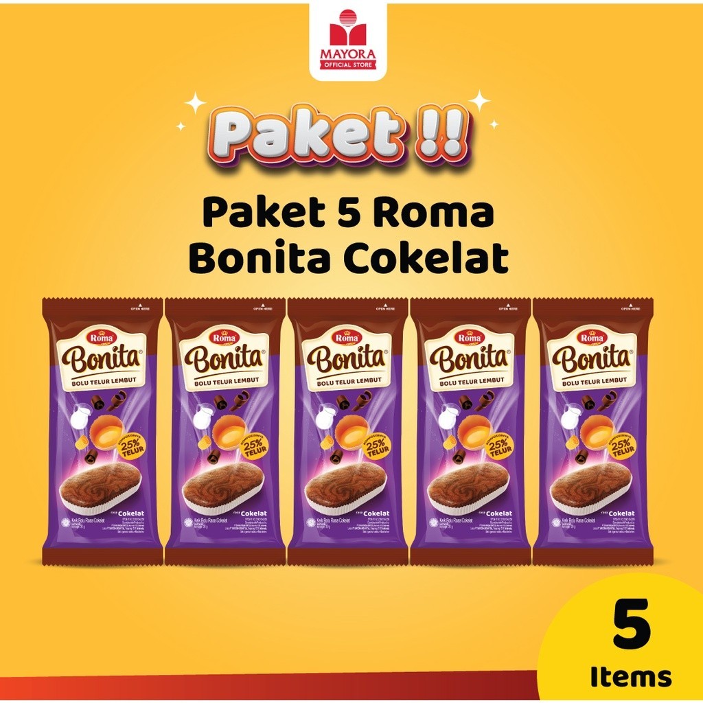 

Paket 5 Roma Bonita Cokelat