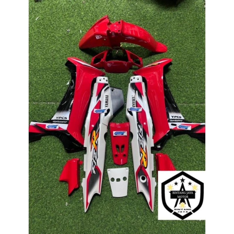 COVER BODY YAMAHA FULLSET FIZR ARDAT MERAH PUTIH