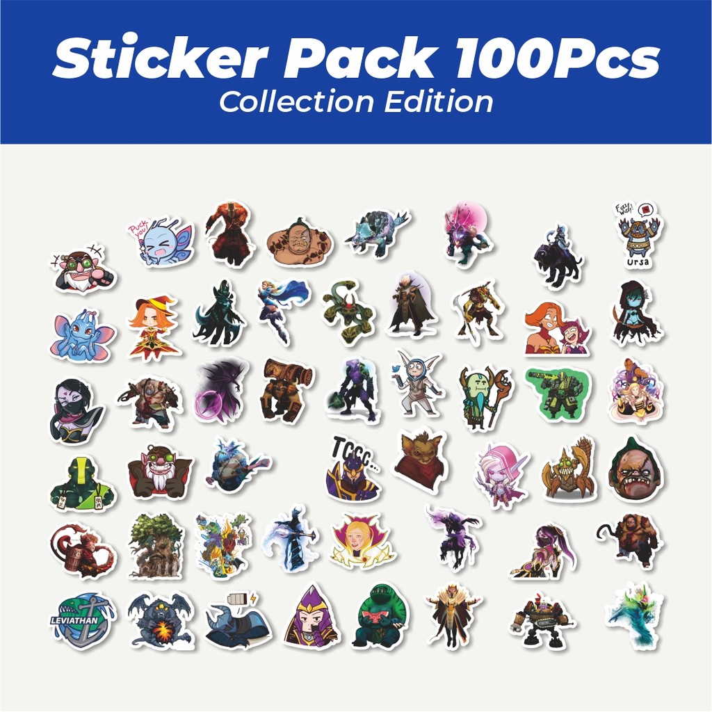 

Hot Stiker Defend Of The Ancient - DOTA Series 3 Lucu Anti Air Stikers Berperekat Waterproof Sticker Decal Buat Motor Helm Buku Journal Koper Casing HP Laptop Botol Minum