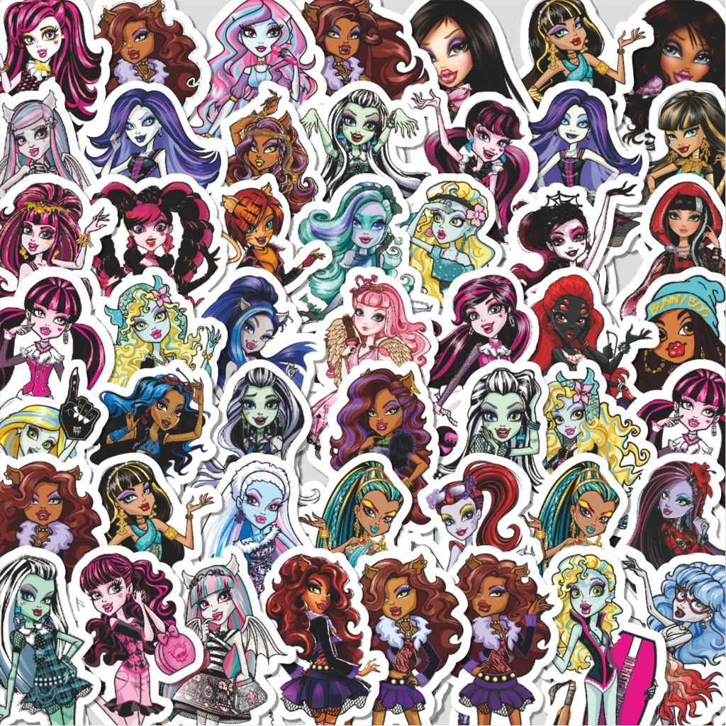 

Stiker Cutting Pack Stiker Monster High Series 2 Isi 100Pcs Series Aesthetic Lucu Keren Untuk Koper Bahan Vynil