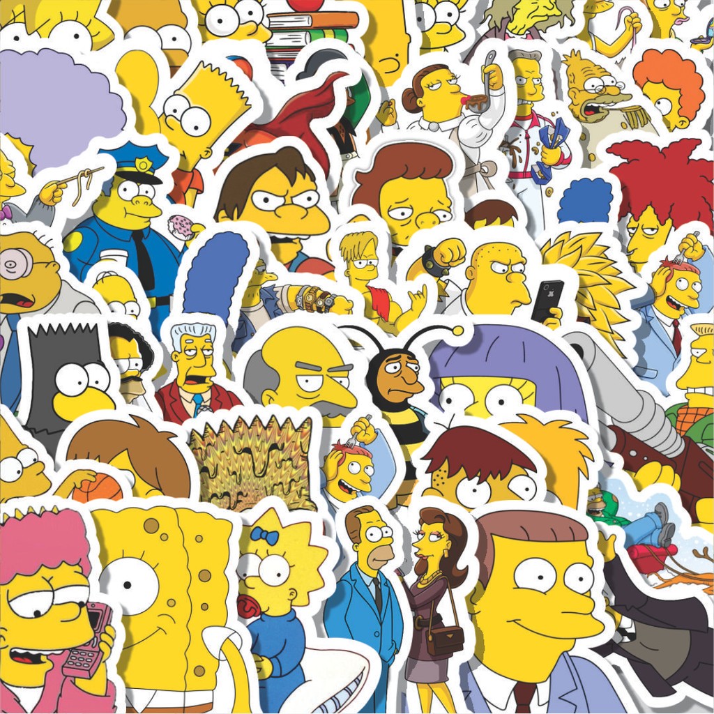 

Stiker Cutting Pack Stiker Kartun The Simpsons Series - Simpsons 3 Isi 100Pcs Series Aesthetic Lucu Keren Untuk Koper Bahan Vynil