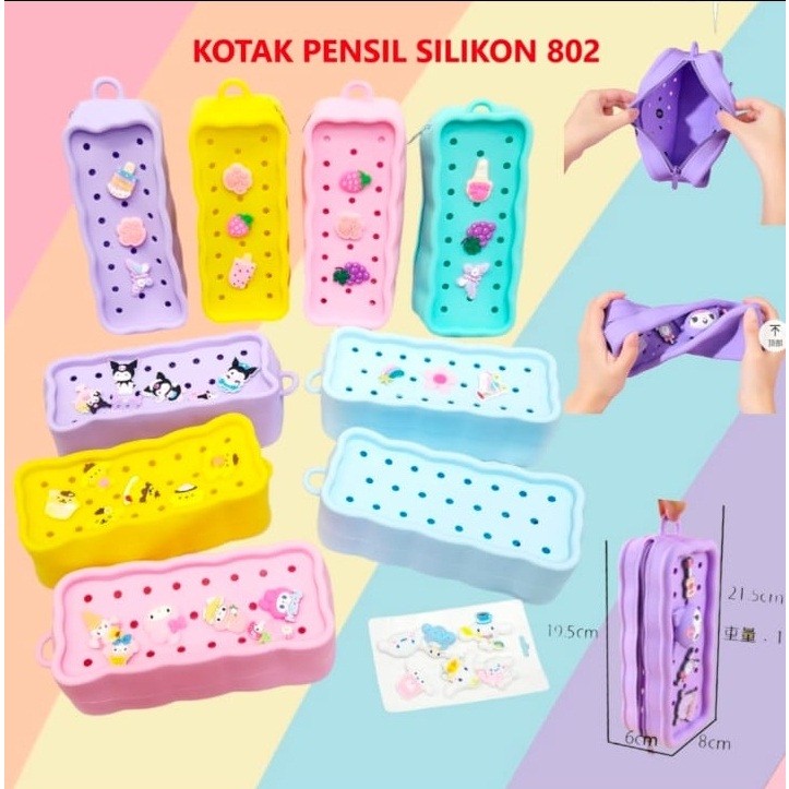 

kotak pensil/pencil case silicone sanrio 802