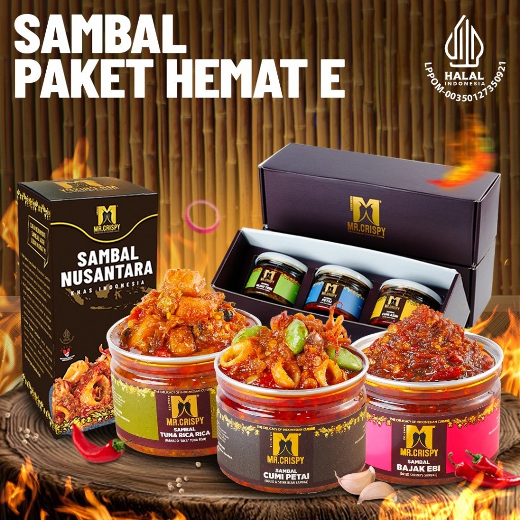 

PAKET SAMBEL HEMAT E MR.CRISPY(KOTAK HMPERS)